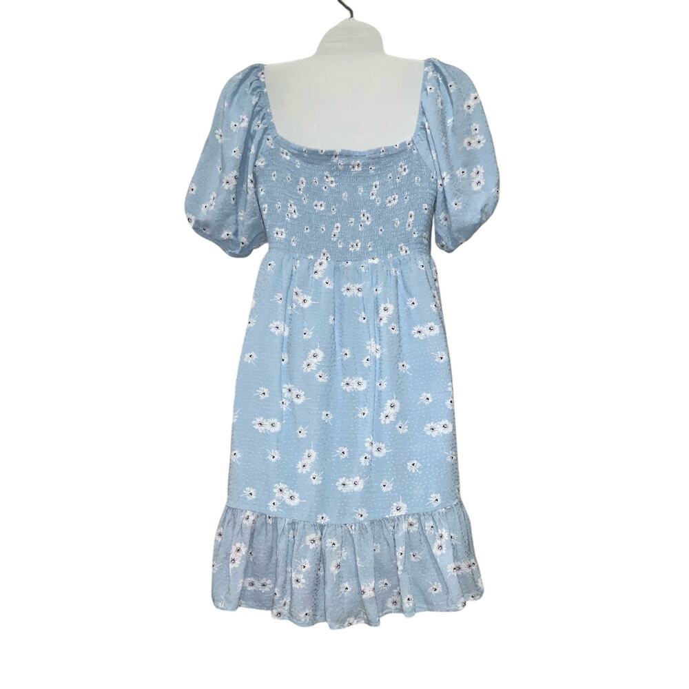 Altard state mini blue floral dress size L Preowned - Picture 4 of 7
